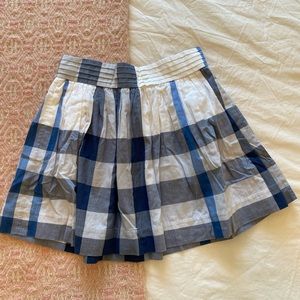 Pleated Burberry skirt